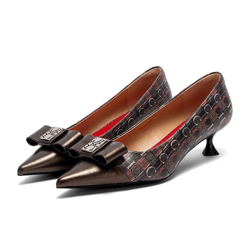 CHCH Velvet Winter Heels For Women 5cm Black Pumps Classic