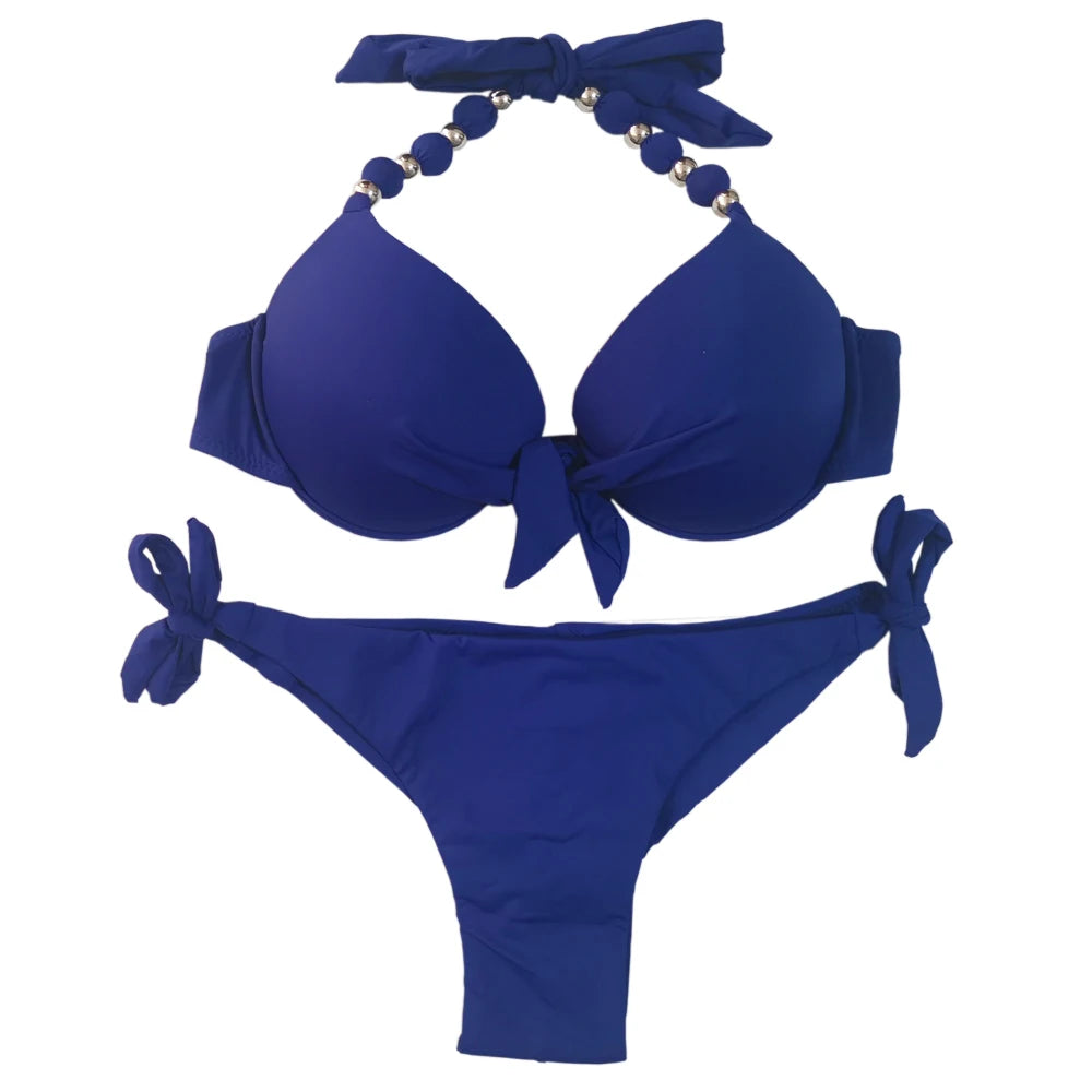 EONAR Push Up Bikini Women Bandage Swimsuits Brazilian Cut