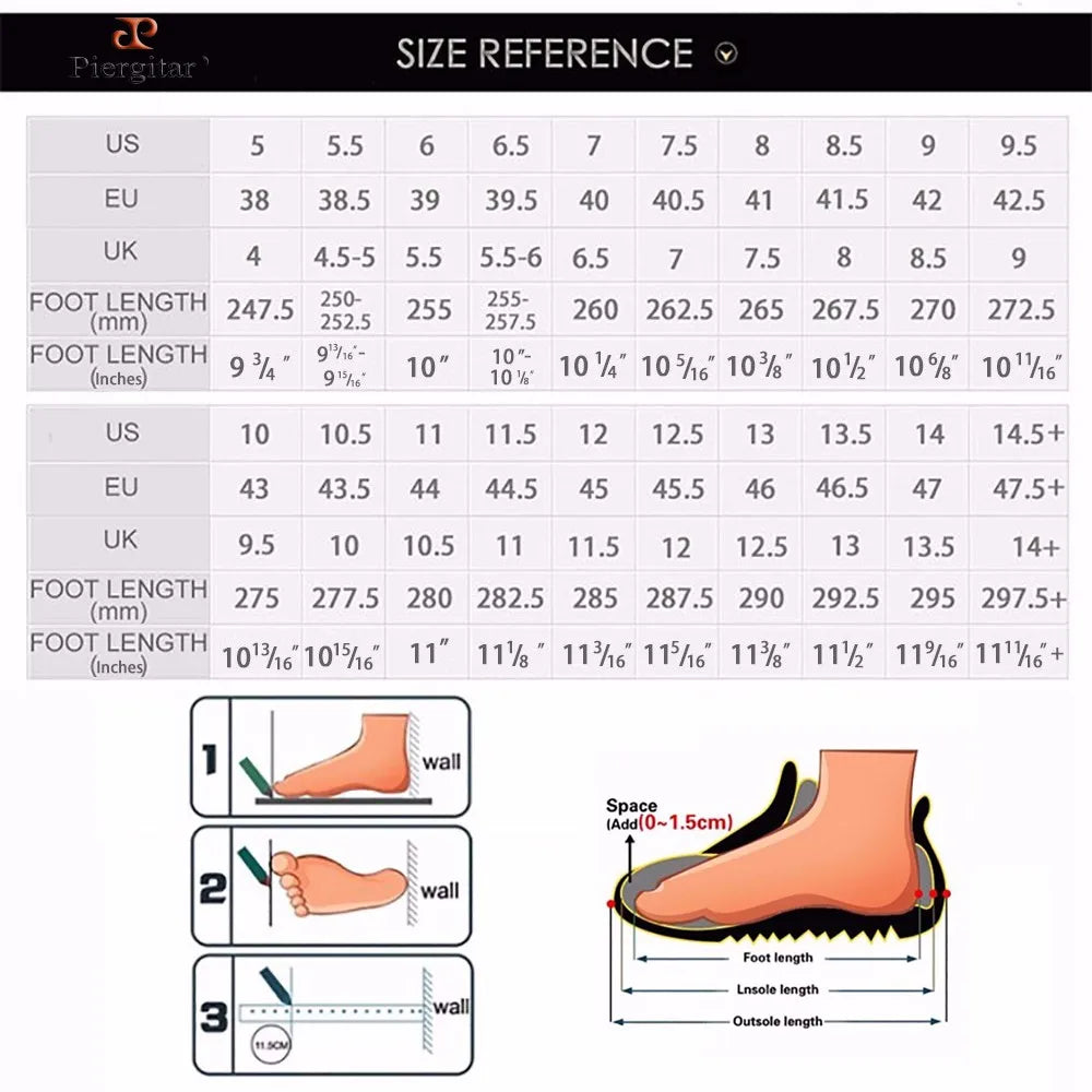 Piergitar 2025 Patent Leather Slip On Red Sole Shoes