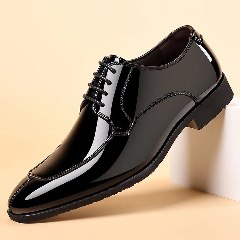 Business Mens Patent Leather Dress Shoes Plus Size 38 48