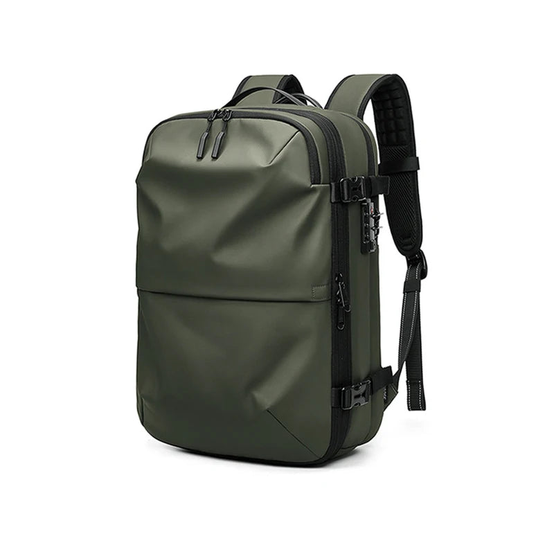 Men Travel Laptop Backpack 17 Inch Vacuum Compression