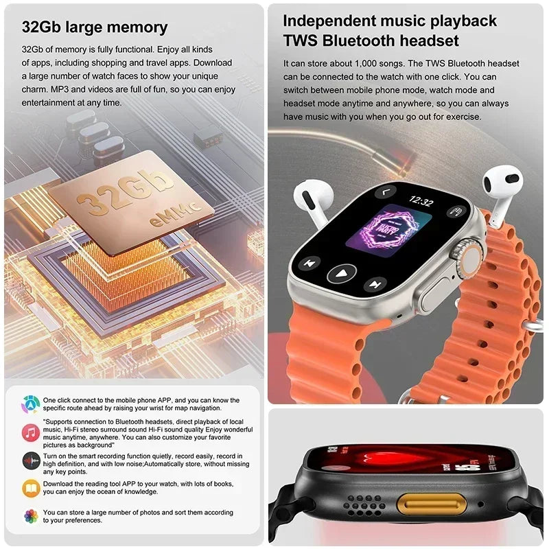 DT Ultra 3 Pro Smartwatch GPS NFC Bluetooth 32GB Waterproof