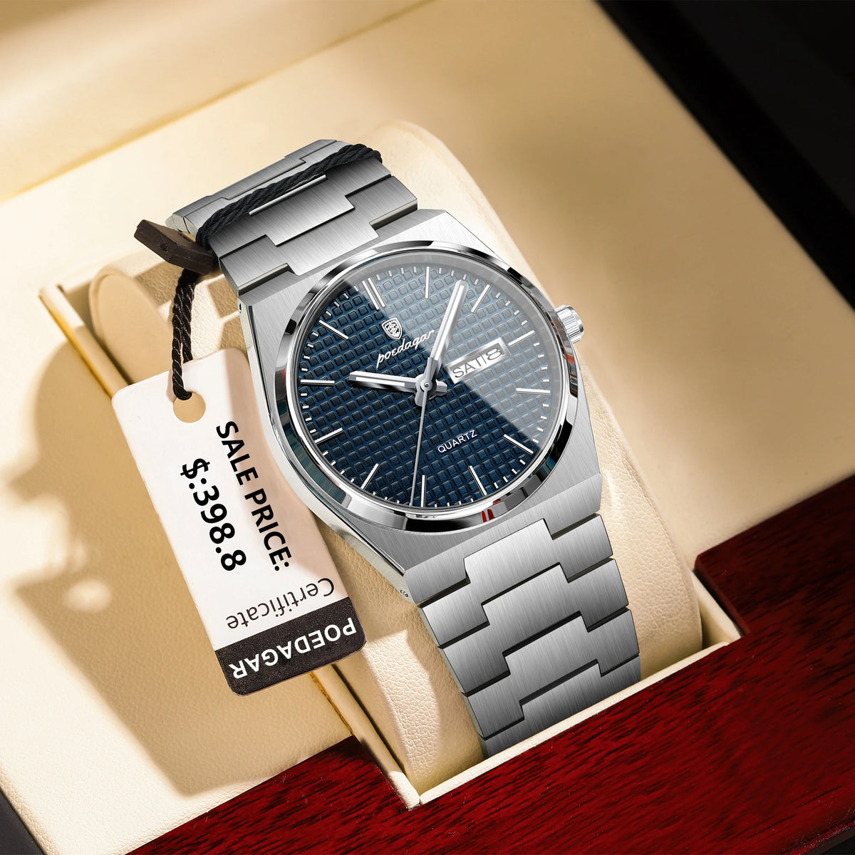 POEDAGAR Luxury Sport Military Watch Waterproof Stainless
