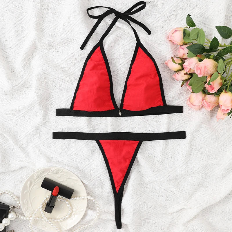 2024 Women Brazilian Thong Bikini Set Micro Swimwear