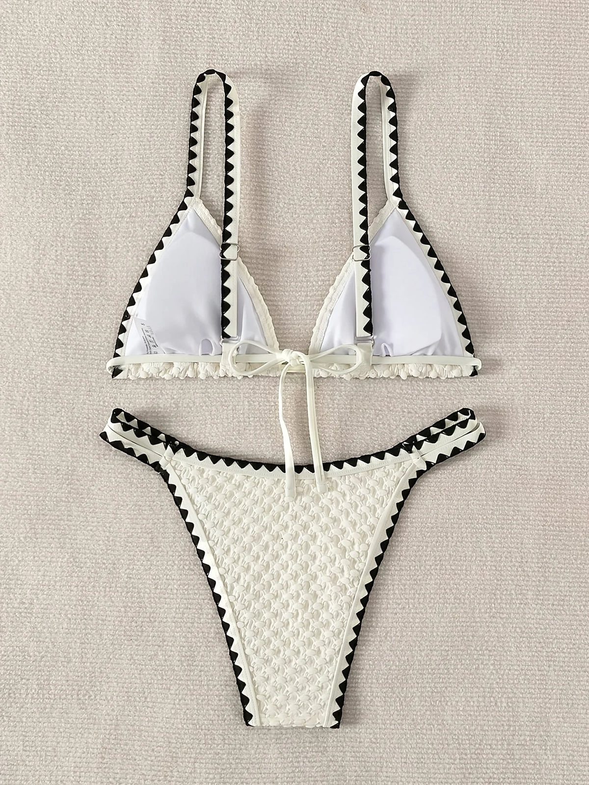 Triangle Bikini Set Strappy Swimsuit Women Beachwear 2025