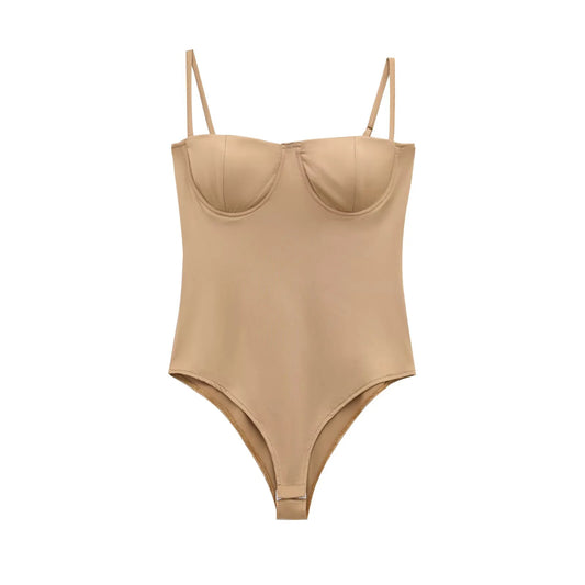 DEEABAE Sexy Camisole Jumpsuit With Chest Cushion Women