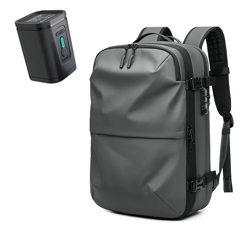 Men Travel Laptop Backpack 17 Inch Vacuum Compression