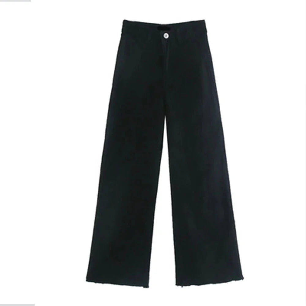 New Womens High Waist Straight Wide Leg Jeans 2023 Fashion