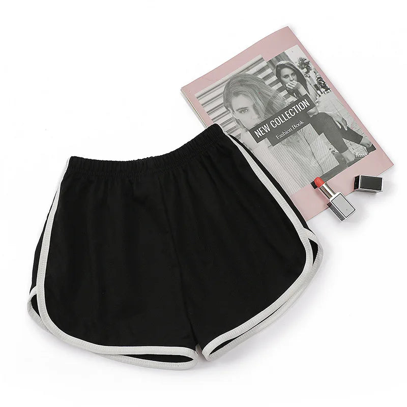 Women Elastic Shorts Loose Fit Quick Dry Running Fitness