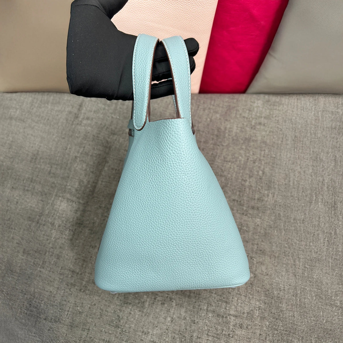 Mendy Mini Bucket Bag Women Genuine Leather Crossbody
