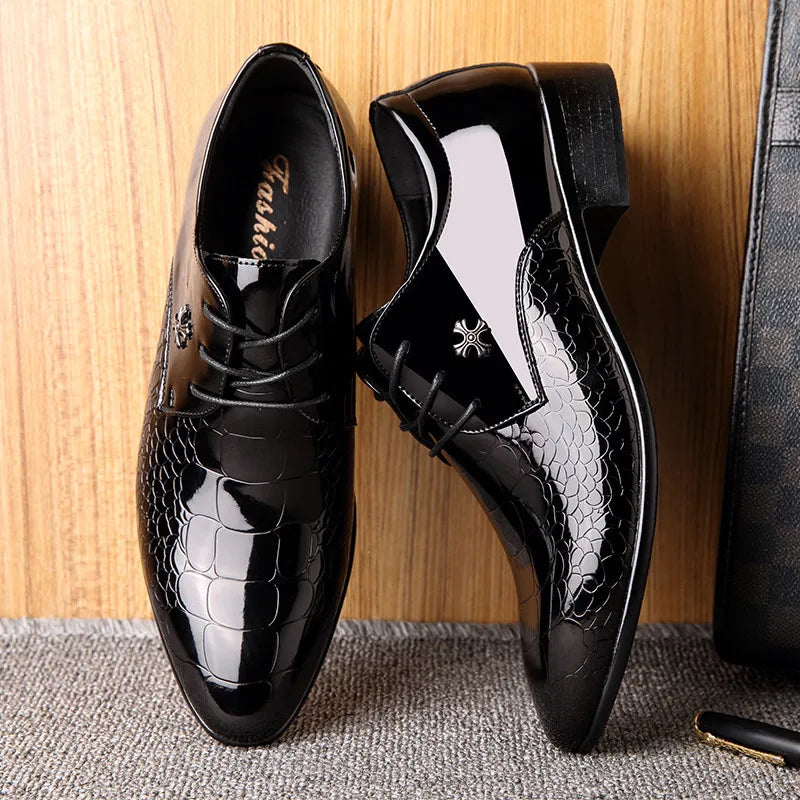 New Italian Oxford Shoes for Men Plus Size 38 48 Patent