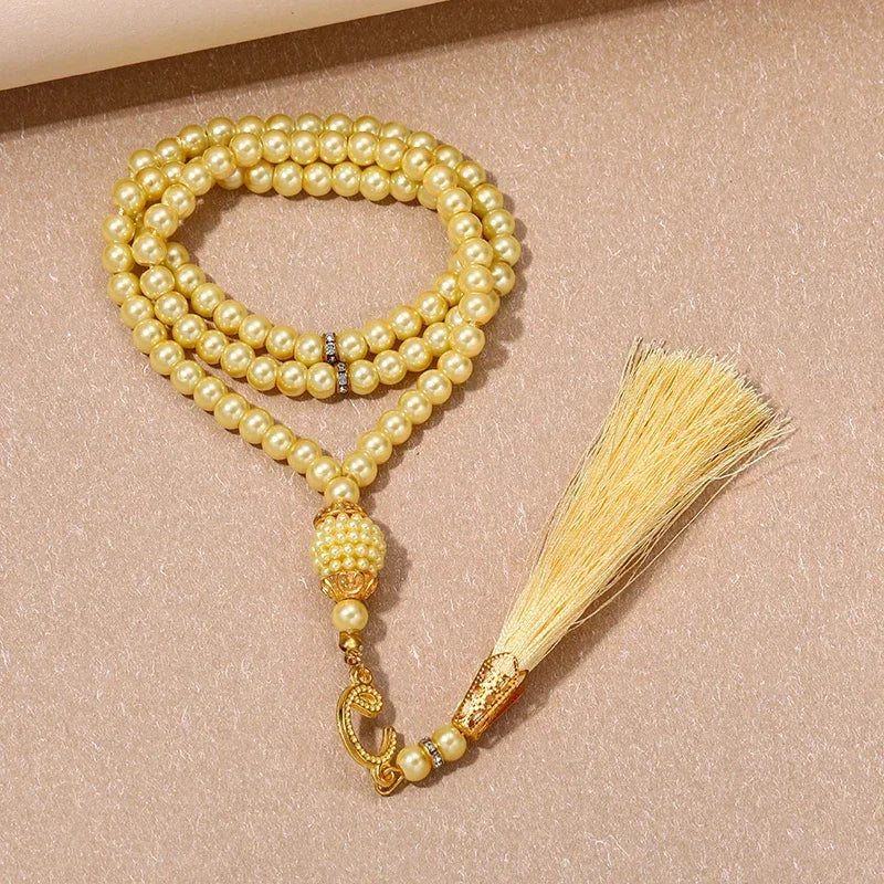 New 8 Cm 33 Black Gallstone Muslim Prayer Beads Unisex