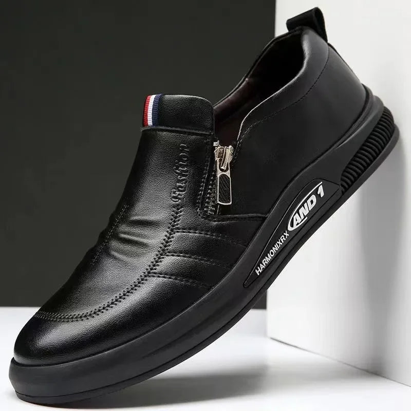 Casual Leather Men Loafers Slip On Moccasin Shoes Everyday