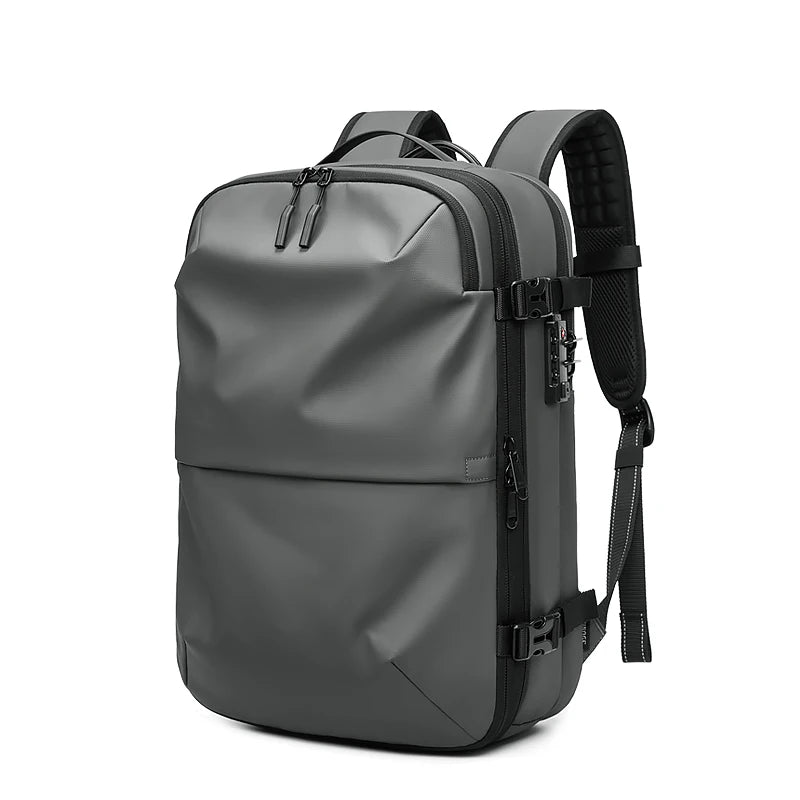 Men Travel Laptop Backpack 17 Inch Vacuum Compression