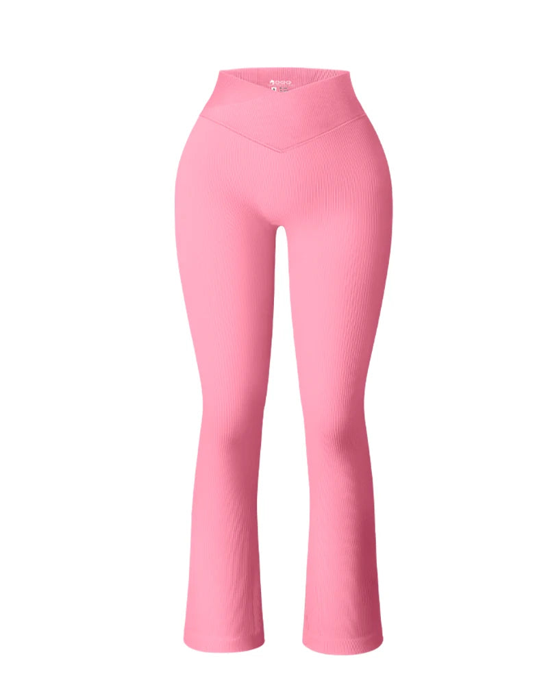 Women's Yoga Pants Flare Leggings Waist Cinching Breathable
