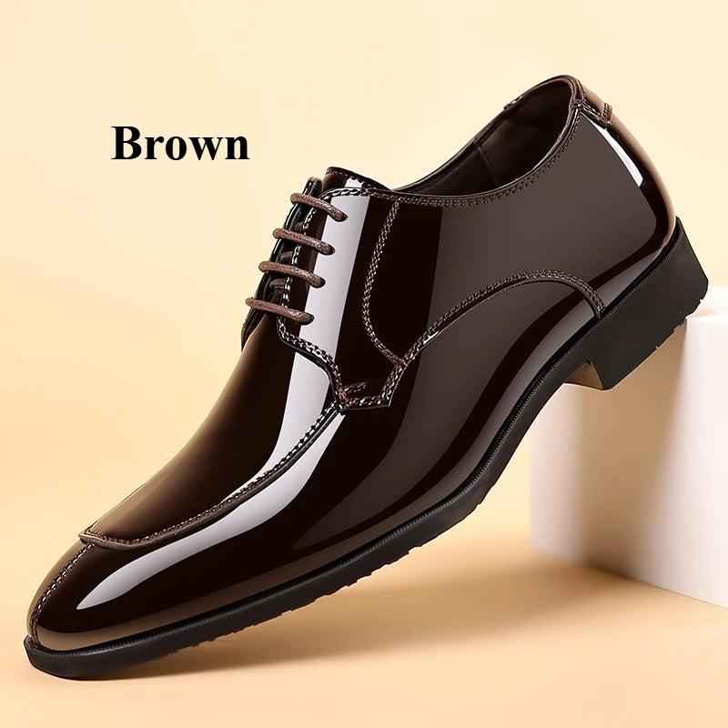 Business Mens Patent Leather Dress Shoes Plus Size 38 48