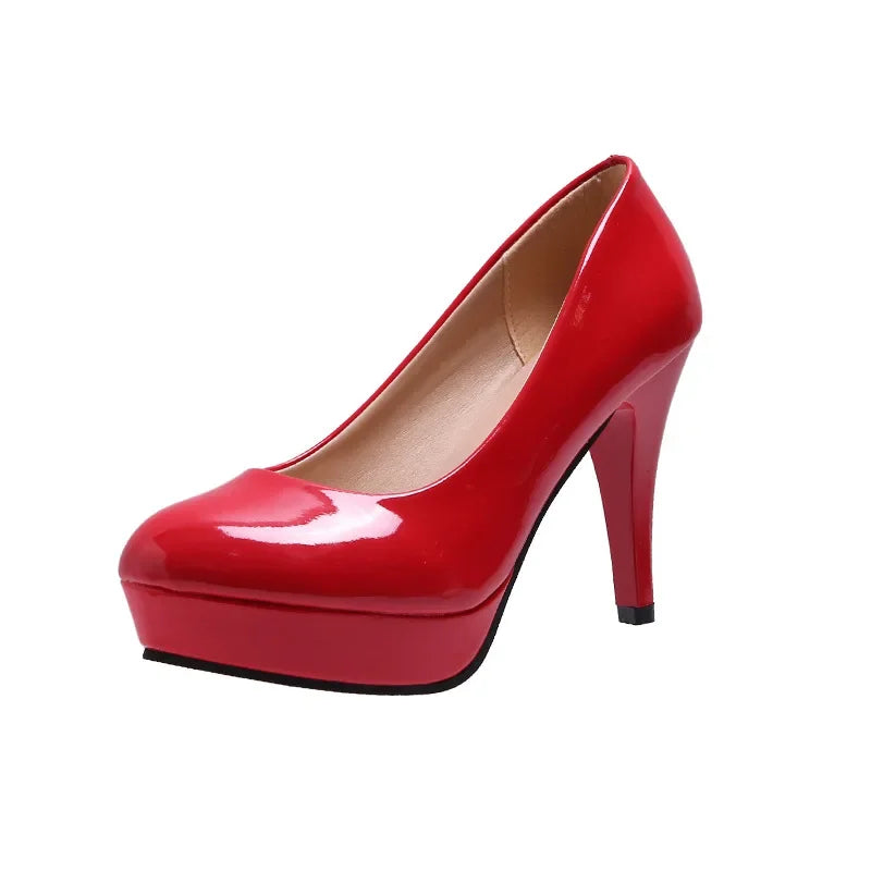 Womens Pointed Toe High Heels With Rubber Sole Work Shoes