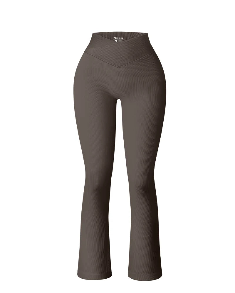 Women's Yoga Pants Flare Leggings Waist Cinching Breathable