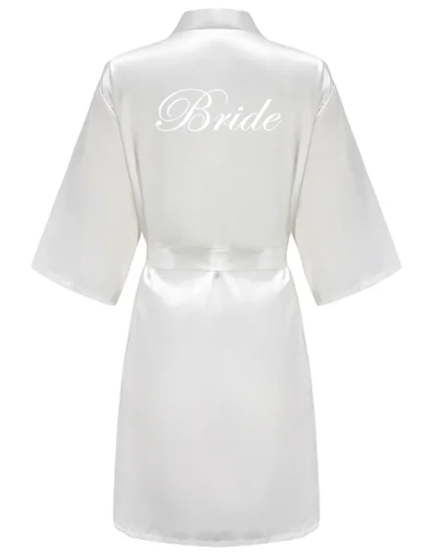 Wedding Party Bride Robe Kimono Satin Pajamas SP2000