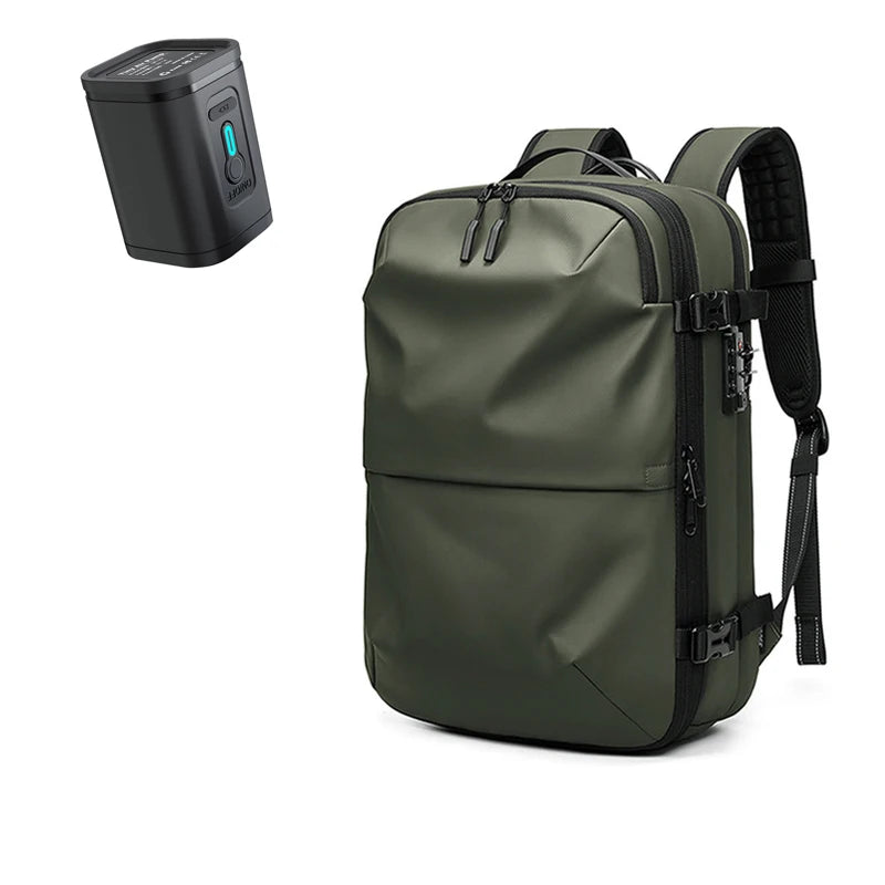 Men Travel Laptop Backpack 17 Inch Vacuum Compression