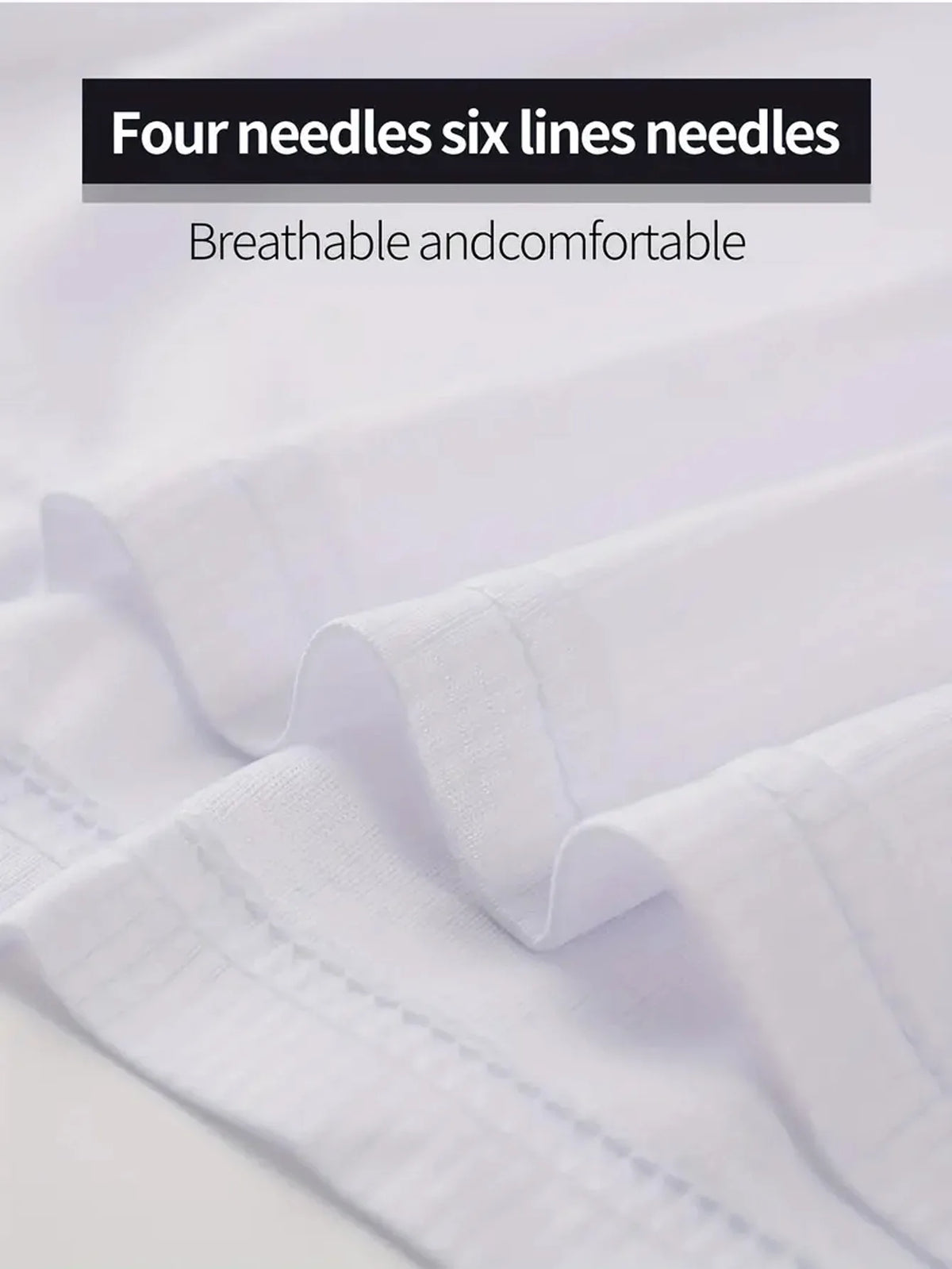 Six Pack Mens White Lightweight Quick Dry T Shirts For Gym
