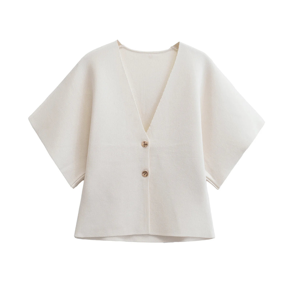 Autumn European American Style Knitted V Neck Top Women