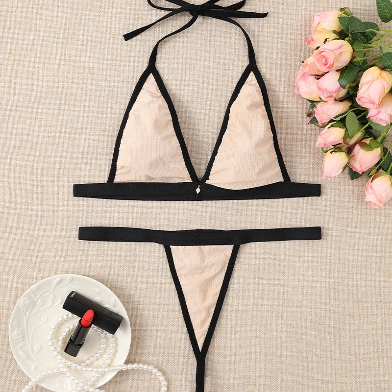2024 Women Brazilian Thong Bikini Set Micro Swimwear