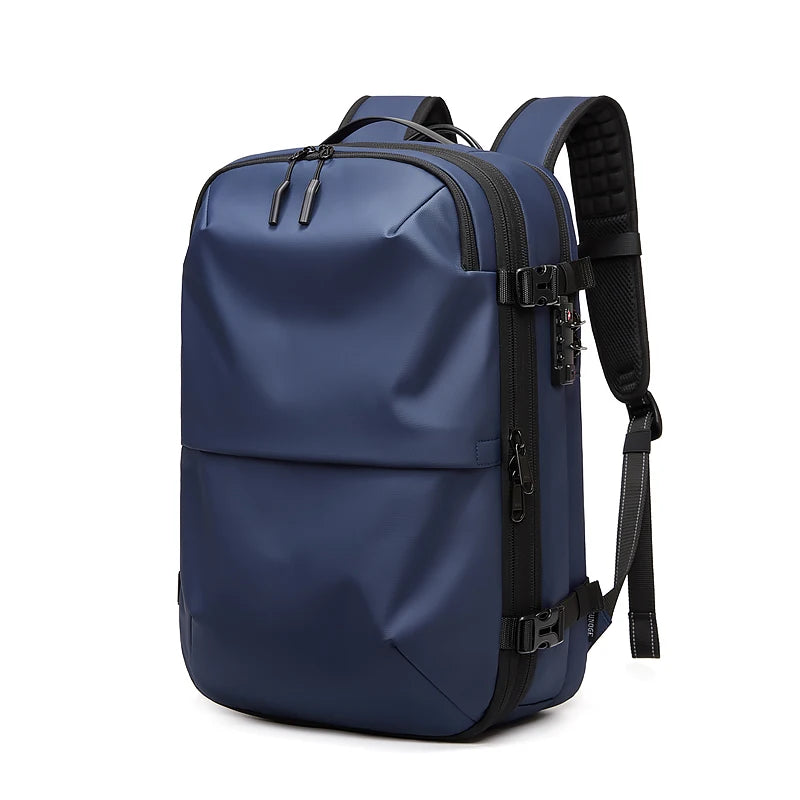 Men Travel Laptop Backpack 17 Inch Vacuum Compression