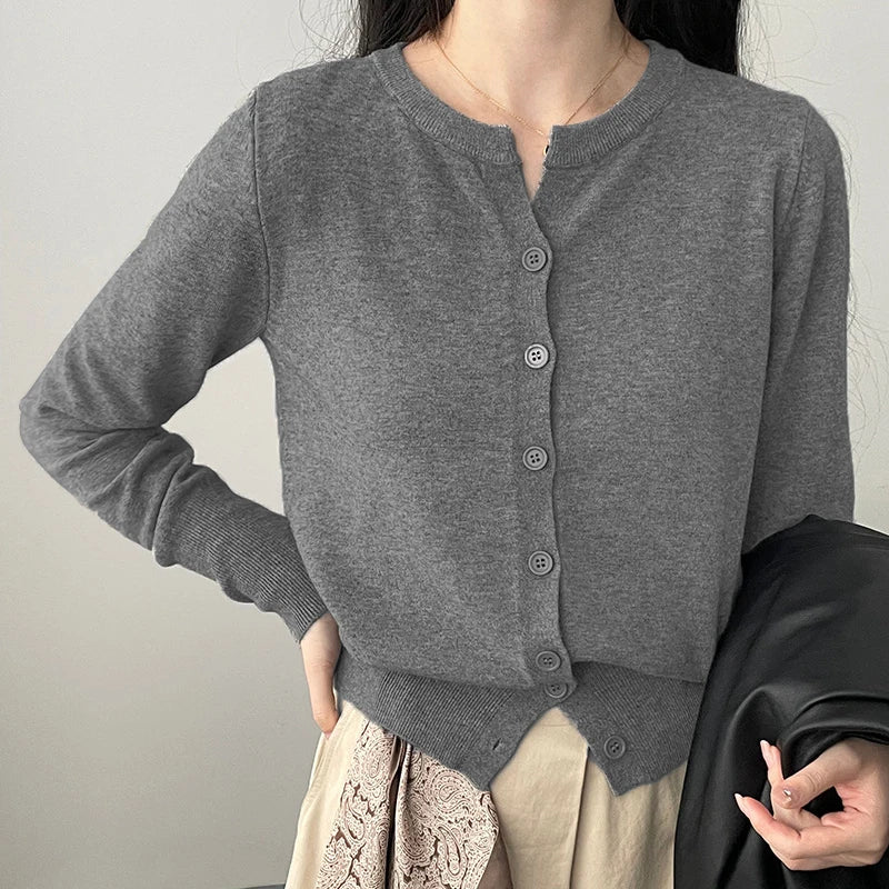 Korean Loose Knit Cashmere Fleece Sweater for Women