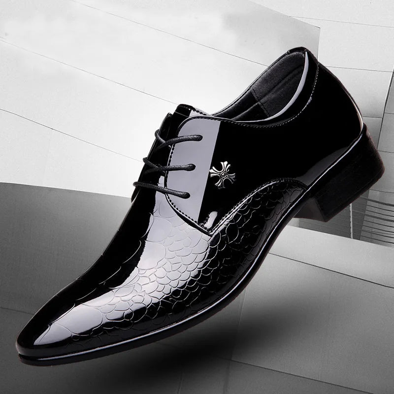 New Italian Oxford Shoes for Men Plus Size 38 48 Patent