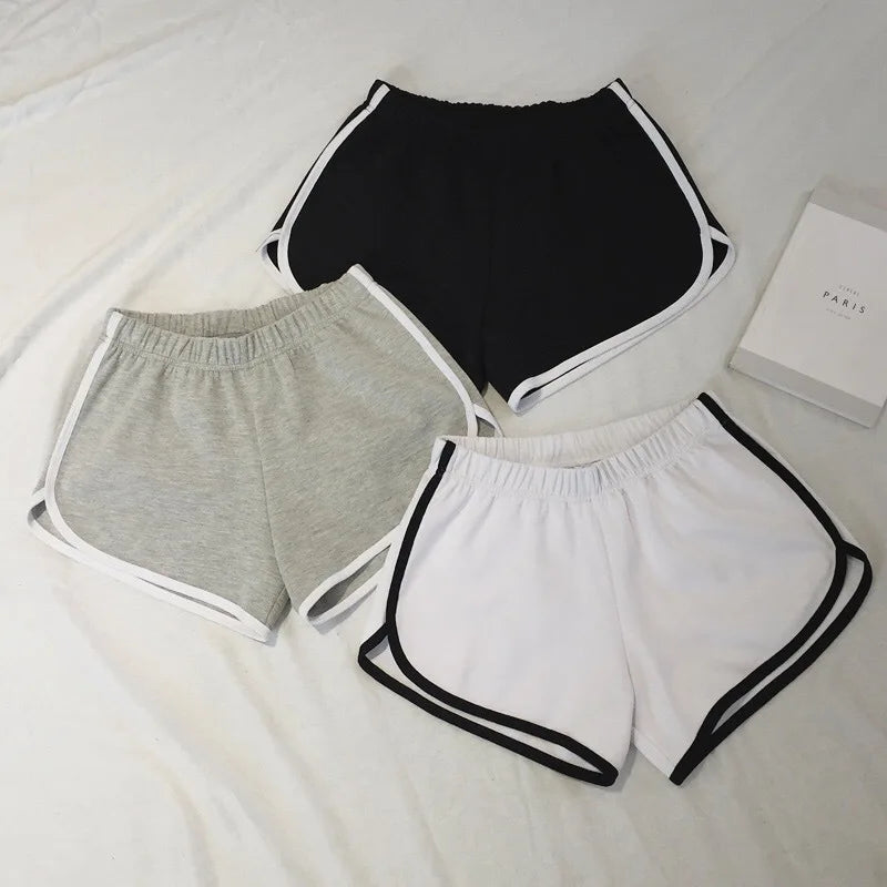 Women Elastic Shorts Loose Fit Quick Dry Running Fitness