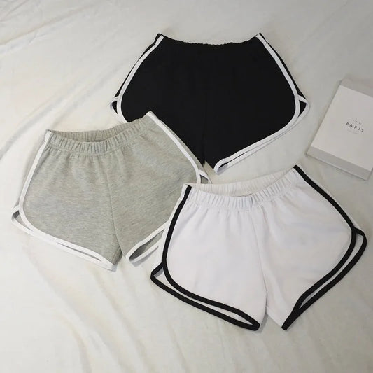Women Elastic Shorts Loose Fit Quick Dry Running Fitness