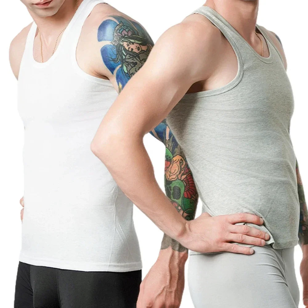 6 Pack Mens Cotton Athletic Tank Tops Breathable Wicking