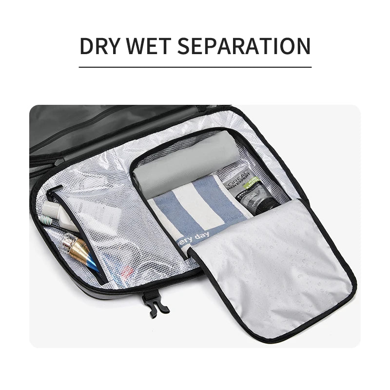 Men Travel Laptop Backpack 17 Inch Vacuum Compression