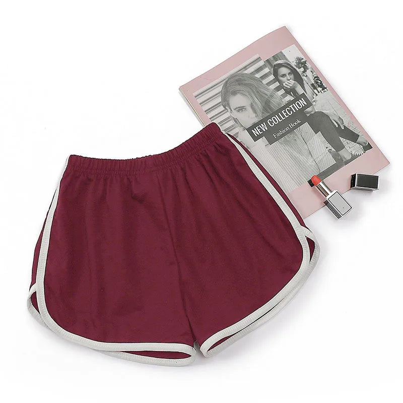 Women Elastic Shorts Loose Fit Quick Dry Running Fitness