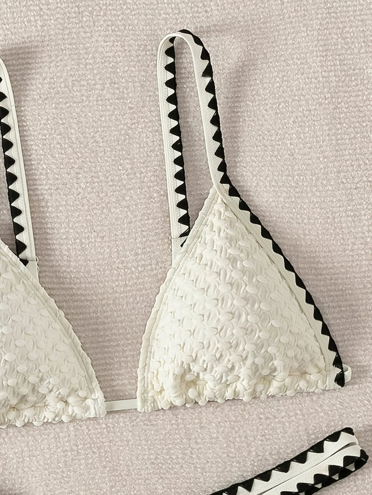 Triangle Bikini Set Strappy Swimsuit Women Beachwear 2025